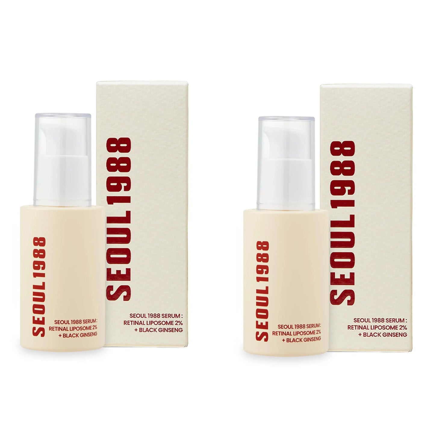 Korean 1988 Retinol Face Serum – Black Ginseng, Niacinamide & Vitamin C Anti-Aging Ampoule for Firming and Wrinkle Care
