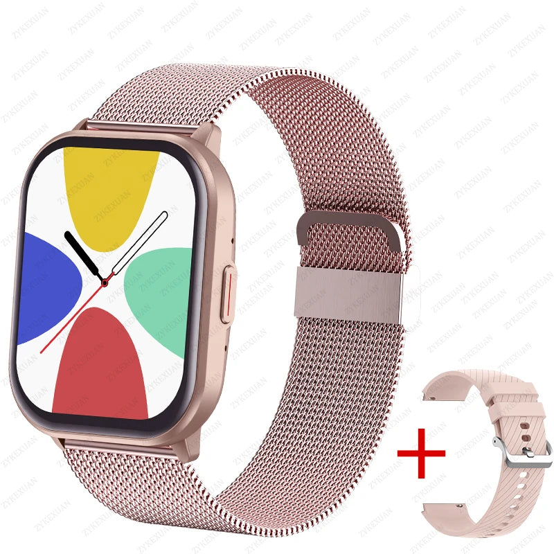 2024 Smart Watch – Heart Rate & Blood Pressure Fitness Tracker with Bluetooth Call