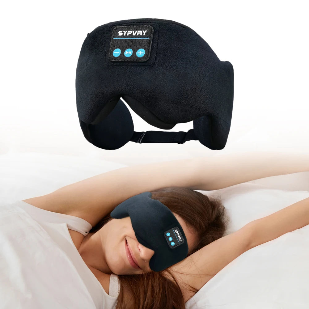 Bluetooth 5.3 Sleeping Mask with Wireless Headphones – Eye Shade for Men & Women