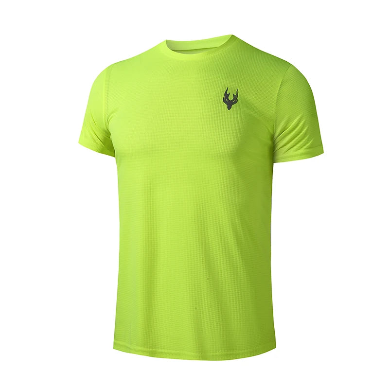 Men’s Running T-Shirt – Quick Dry Sports Top for Gym, Fitness, Football, and Summer Training