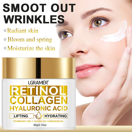Retinol Face Cream – Moisturizing Anti-Wrinkle Collagen & Hyaluronic Acid