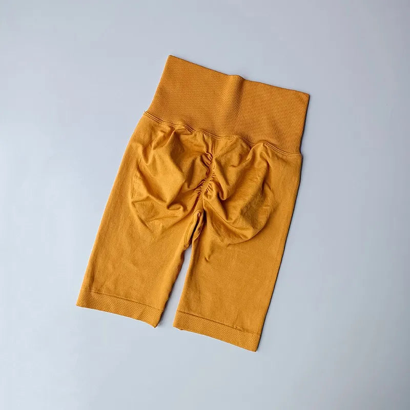 Women’s High Waist Yoga Shorts – Quick Dry Push-Up Sport Shorts with Tummy Control for Running and Fitness