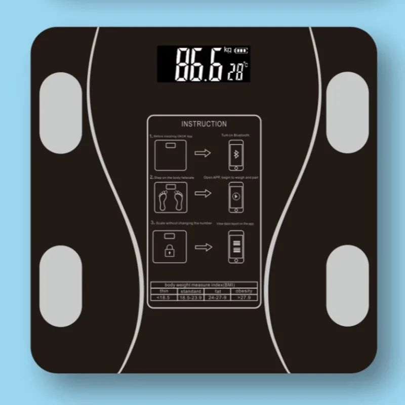 High-Precision Smart Body Fat Scale – Bluetooth Weight & Fitness Tracker