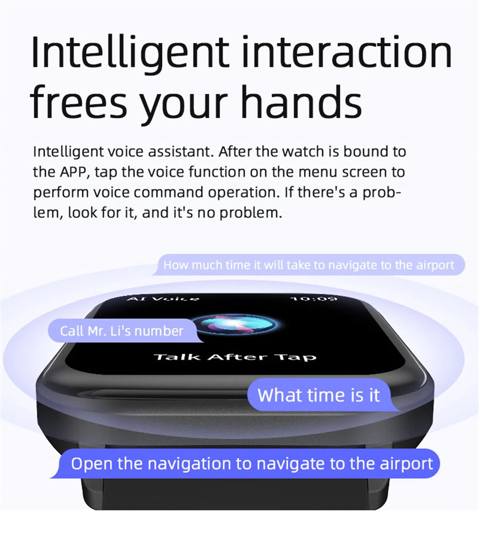 2024 Smart Watch – Heart Rate & Blood Pressure Fitness Tracker with Bluetooth Call