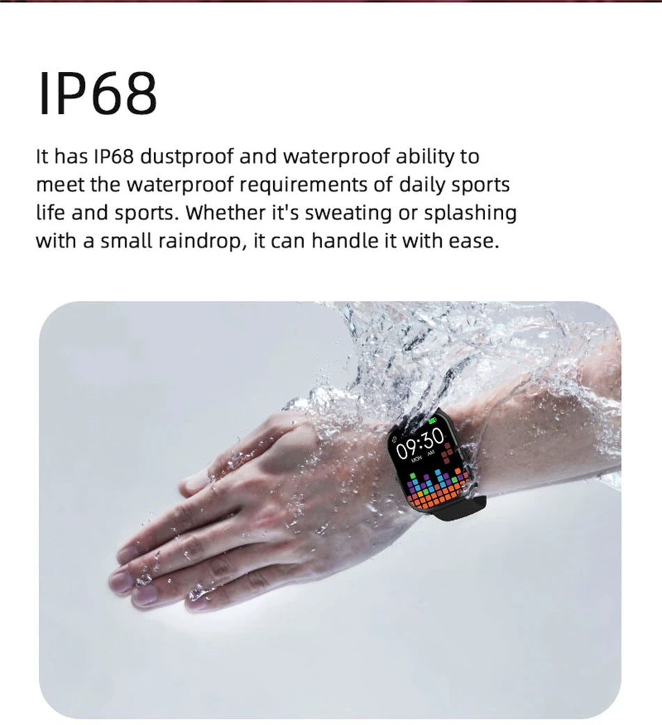 2024 Smart Watch – Heart Rate & Blood Pressure Fitness Tracker with Bluetooth Call
