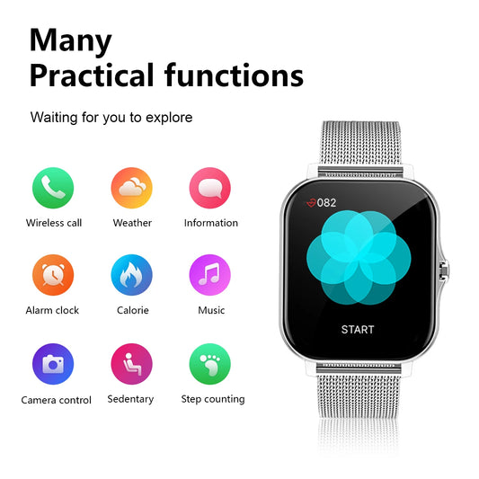 Smart Watch – Wireless Calling & Fitness Tracker for iPhone & Android