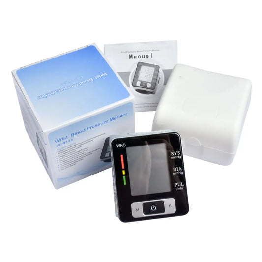Digital Wrist Blood Pressure Monitor – High Accuracy Electronic BP Cuff Tonometer