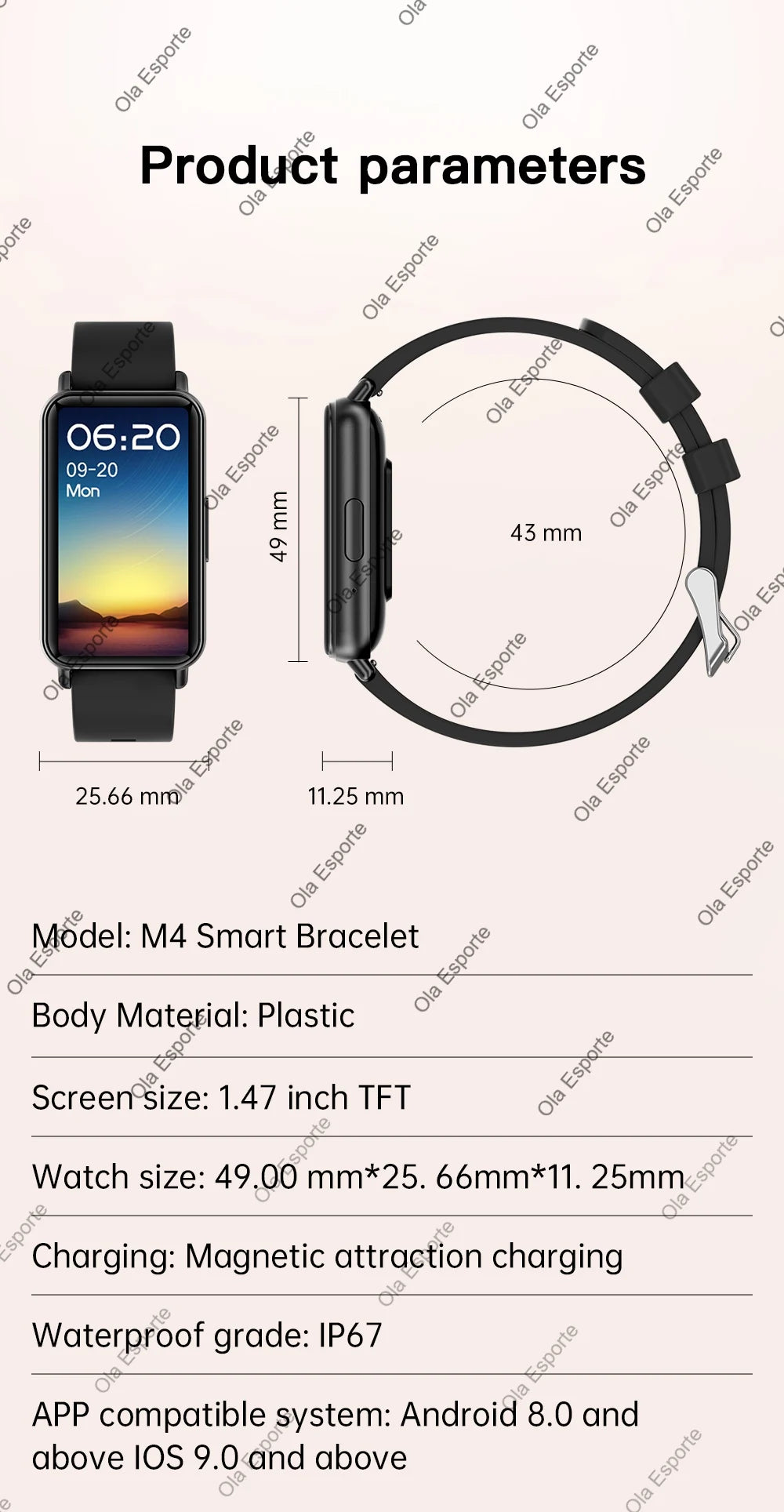 2025 Smart Bracelet – Heart Rate Monitor, Fitness Tracker & Bluetooth Call