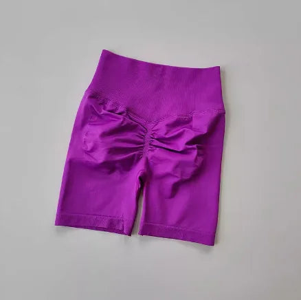 Women’s High Waist Yoga Shorts – Quick Dry Push-Up Sport Shorts with Tummy Control for Running and Fitness