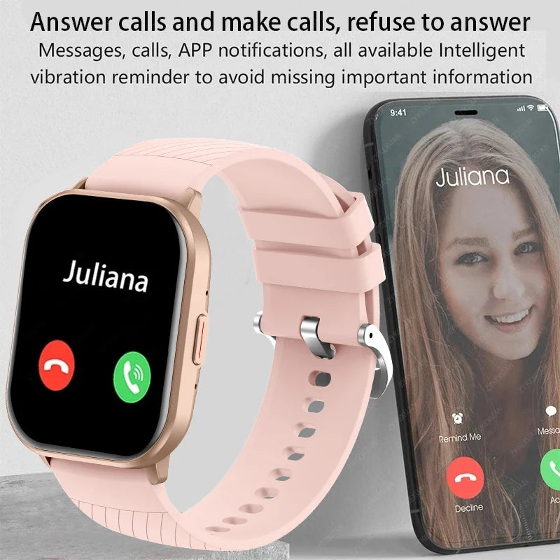 2024 Smart Watch – Heart Rate & Blood Pressure Fitness Tracker with Bluetooth Call