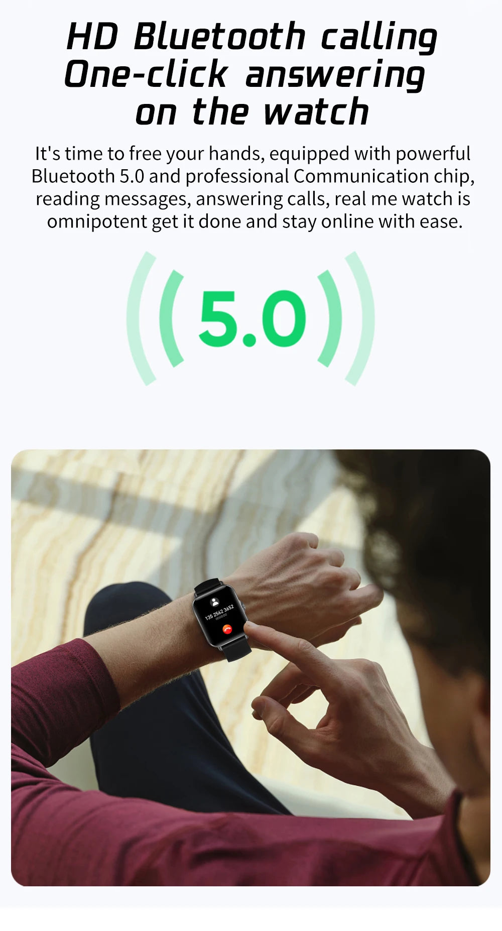 2025 Smart Watch – Bluetooth Call, Music & Fitness Tracker