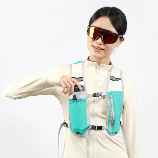 Lightweight Running Vest with Hydration & Phone Storage – Reflective Sports Chest Pack for Biking and Jogging