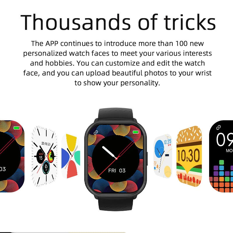 2024 Smart Watch – Heart Rate & Blood Pressure Fitness Tracker with Bluetooth Call