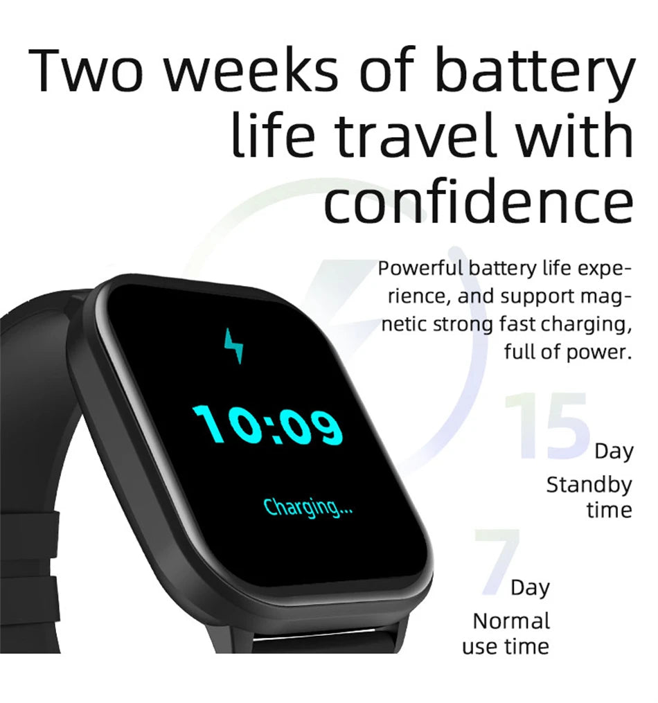 2024 Smart Watch – Heart Rate & Blood Pressure Fitness Tracker with Bluetooth Call