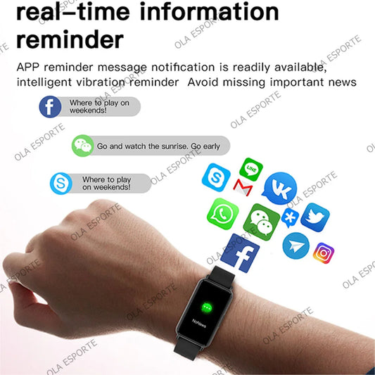 2025 Smart Bracelet – Heart Rate Monitor, Fitness Tracker & Bluetooth Call