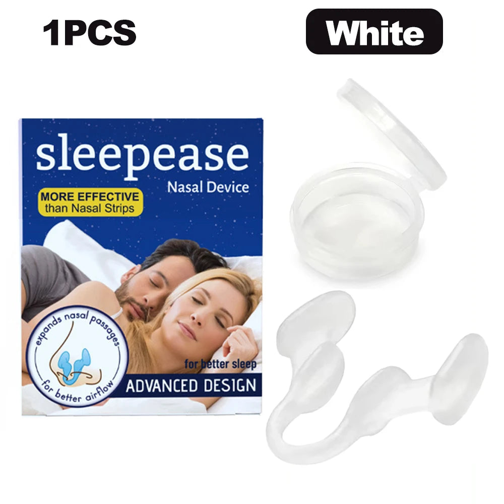 Silicone Anti-Snoring Nose Clip – Nasal Dilator for Better Breathing and Sleep