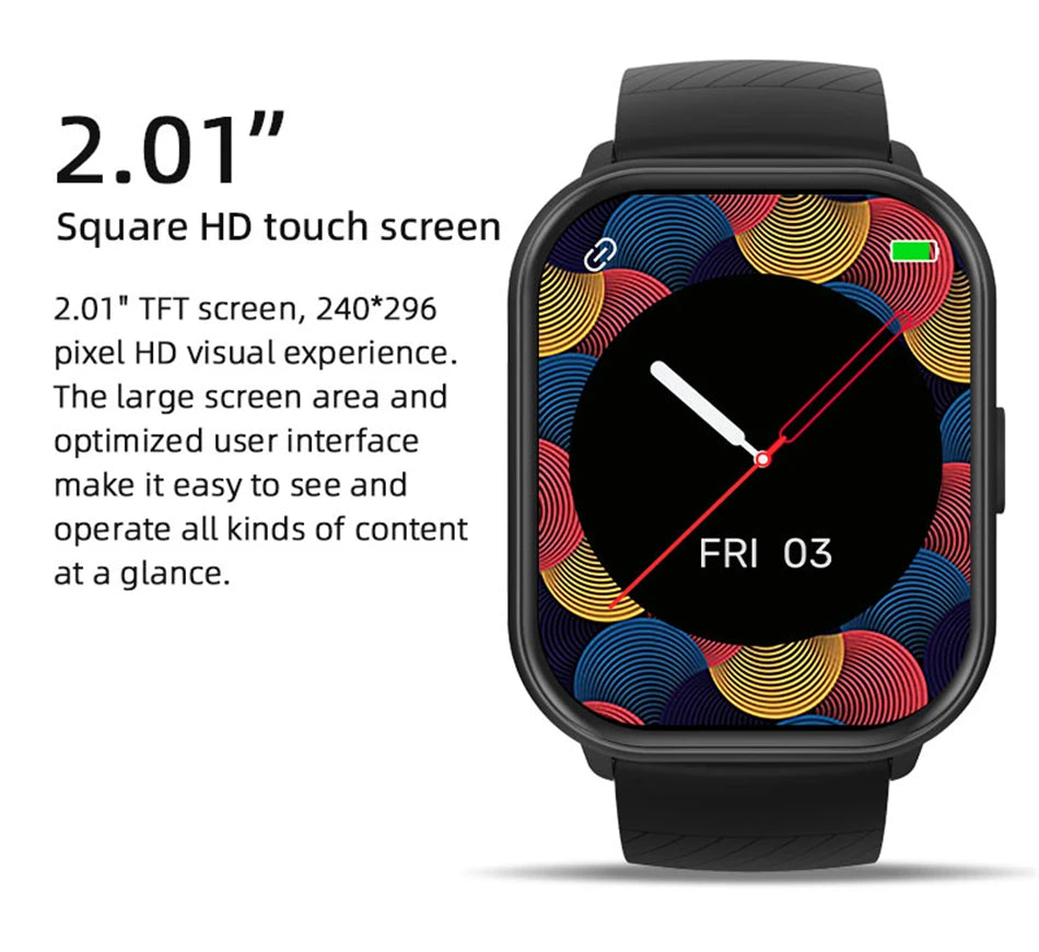 2024 Smart Watch – Heart Rate & Blood Pressure Fitness Tracker with Bluetooth Call