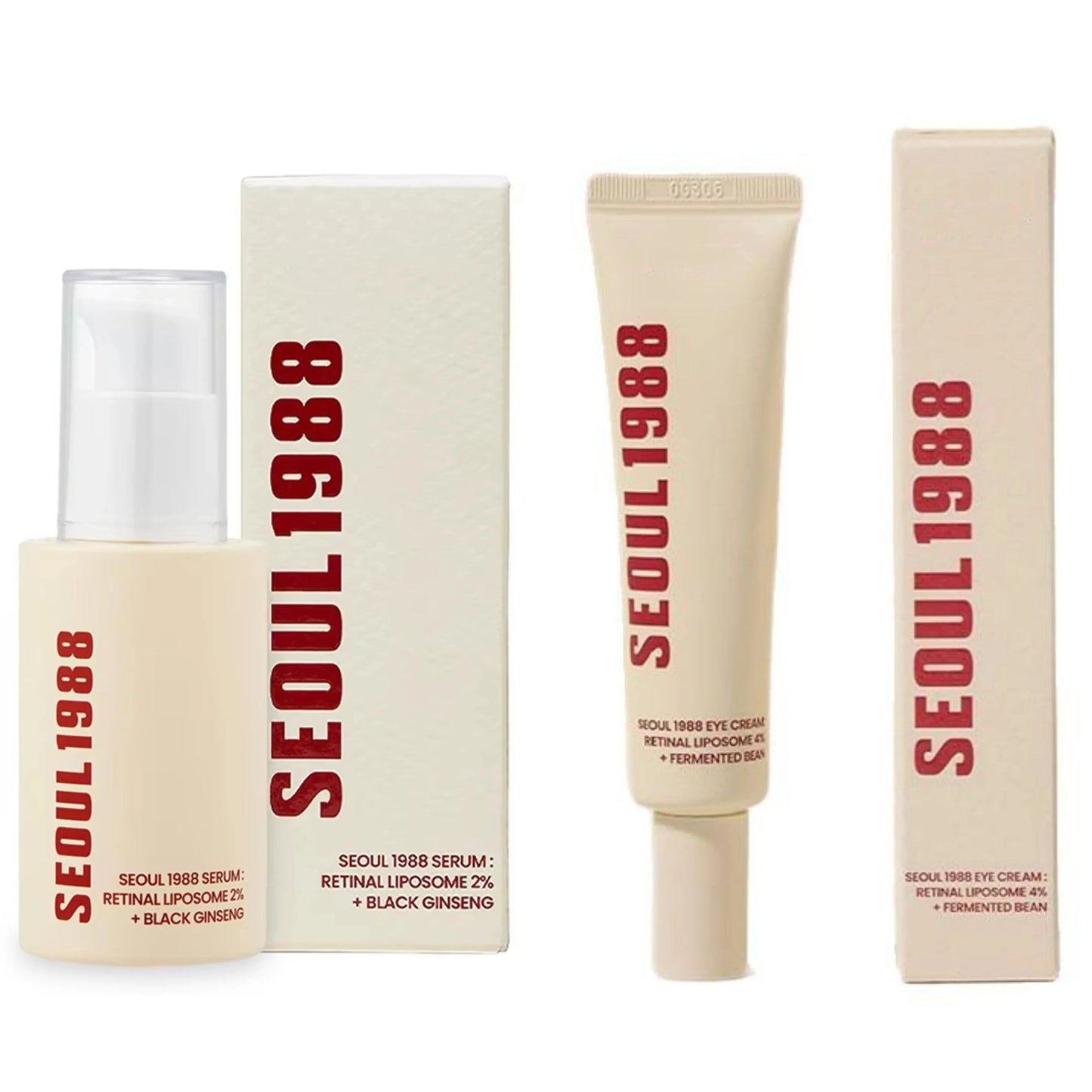 Korean 1988 Retinol Face Serum – Black Ginseng, Niacinamide & Vitamin C Anti-Aging Ampoule for Firming and Wrinkle Care
