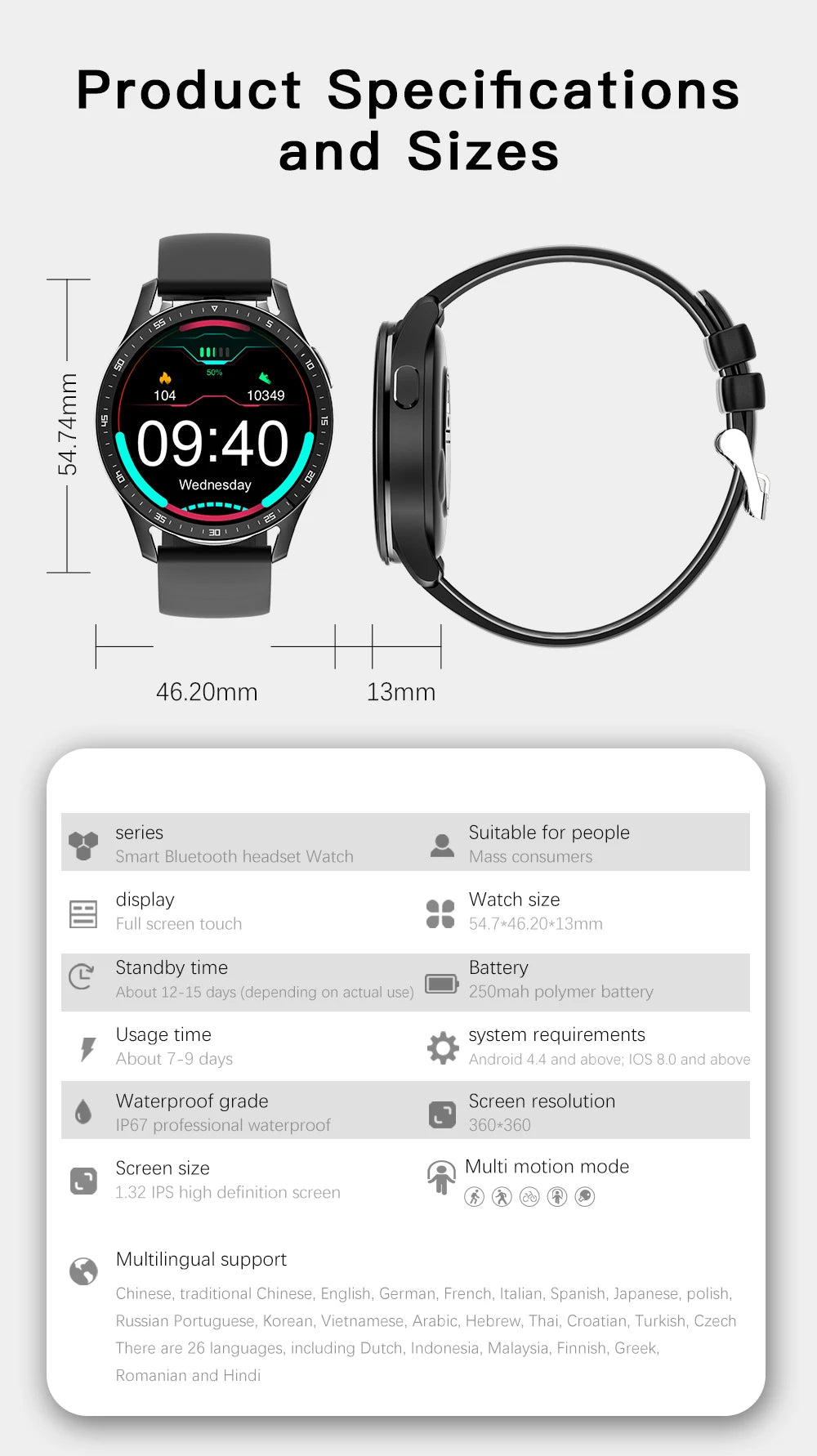 X7 2-in-1 Smart Watch with TWS Bluetooth Earbuds – Fitness & Health Monitor