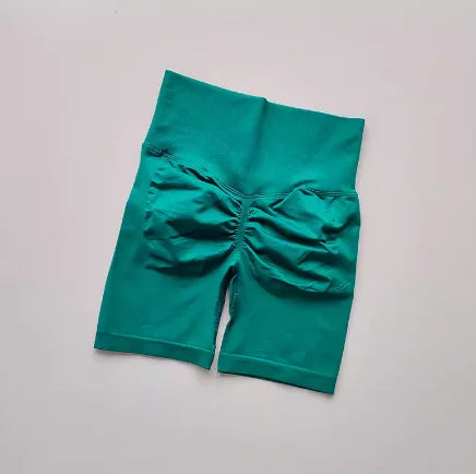 Women’s High Waist Yoga Shorts – Quick Dry Push-Up Sport Shorts with Tummy Control for Running and Fitness