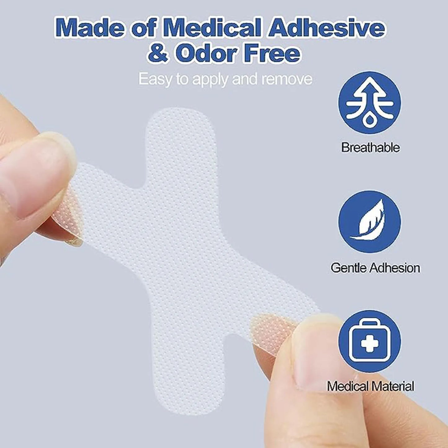 Anti-Snoring Mouth & Nose Strips – Transparent Sleep Aid Tape