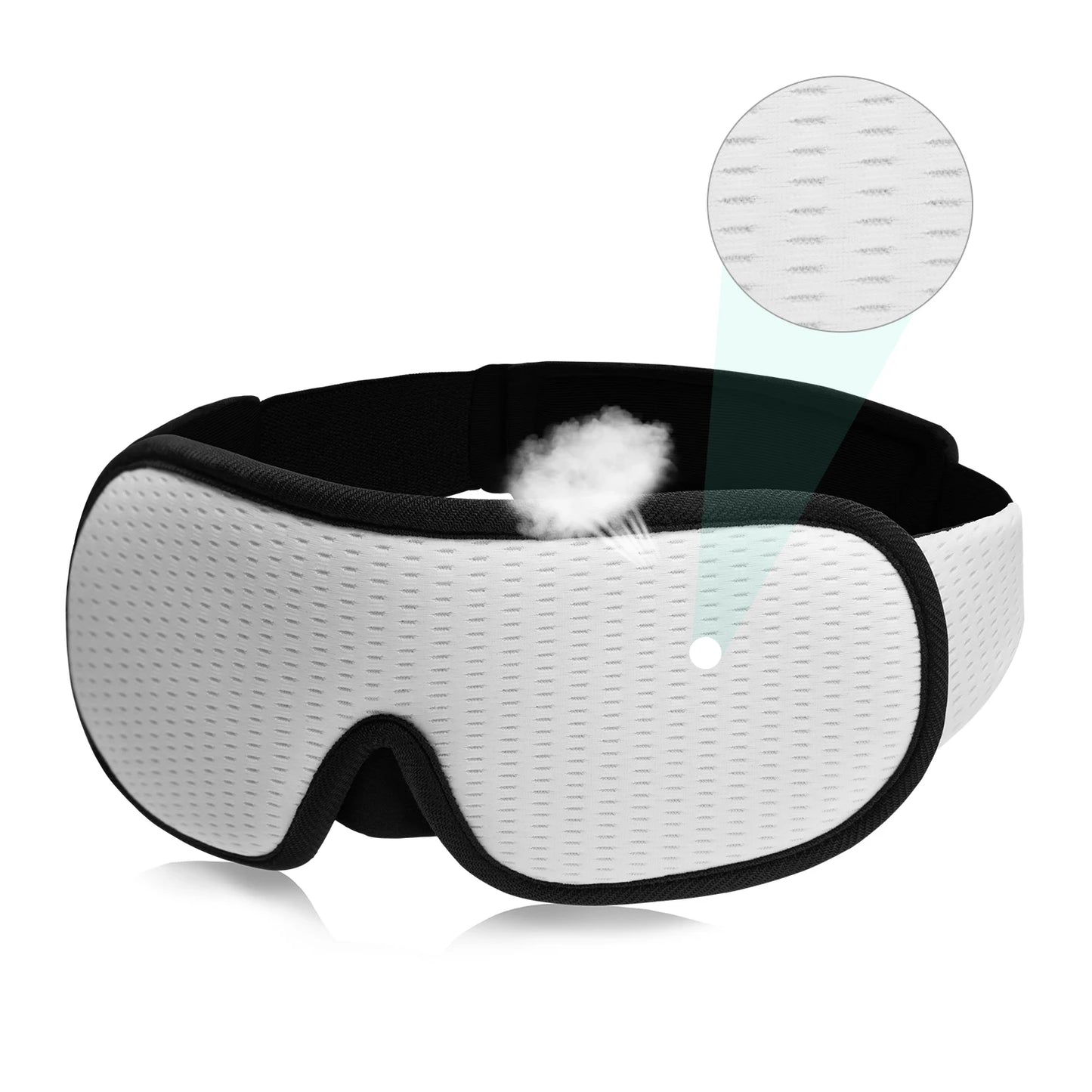3D Padded Sleep Mask – Light-Blocking Eye Shade & Sleeping Aid
