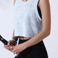 Women’s Camouflage Mesh Vest – Breathable Crop Tank for Fitness