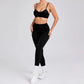 Women’s Seamless Yoga Set – High-Waist Leggings & Backless Sports Bra