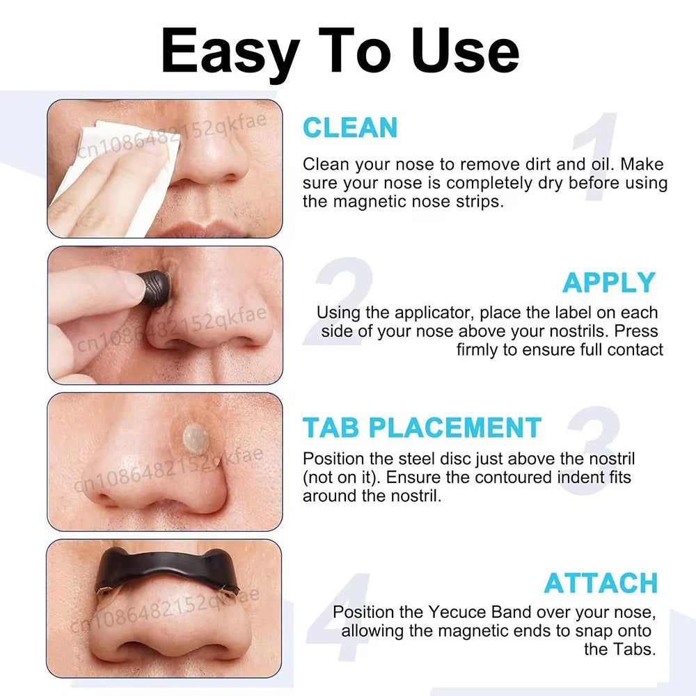 Magnetic Nasal Strips – Skin-Safe Sport Breathing & Anti-Snore Kit