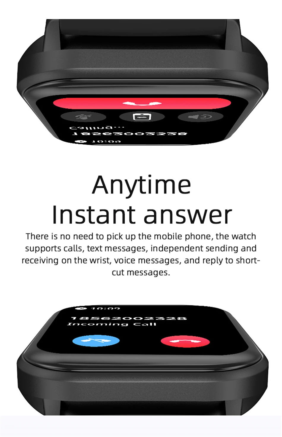 2024 Smart Watch – Heart Rate & Blood Pressure Fitness Tracker with Bluetooth Call
