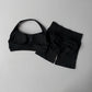 2-Piece Seamless Yoga Outfit for Women – Halter Sports Bra and Matching Shorts Workout Set
