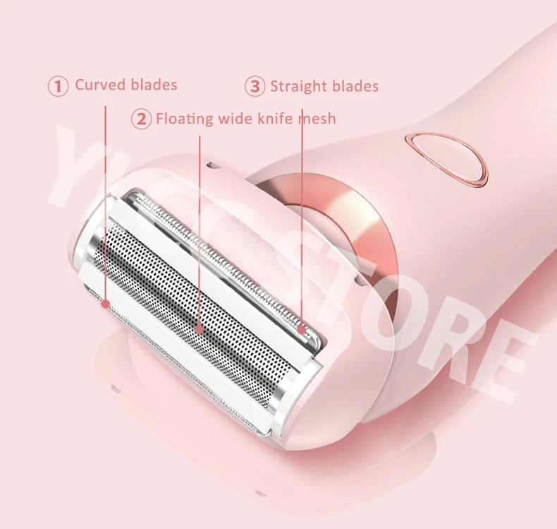 2-in-1 Electric Razor – Bikini Trimmer & Face Shaver for Women