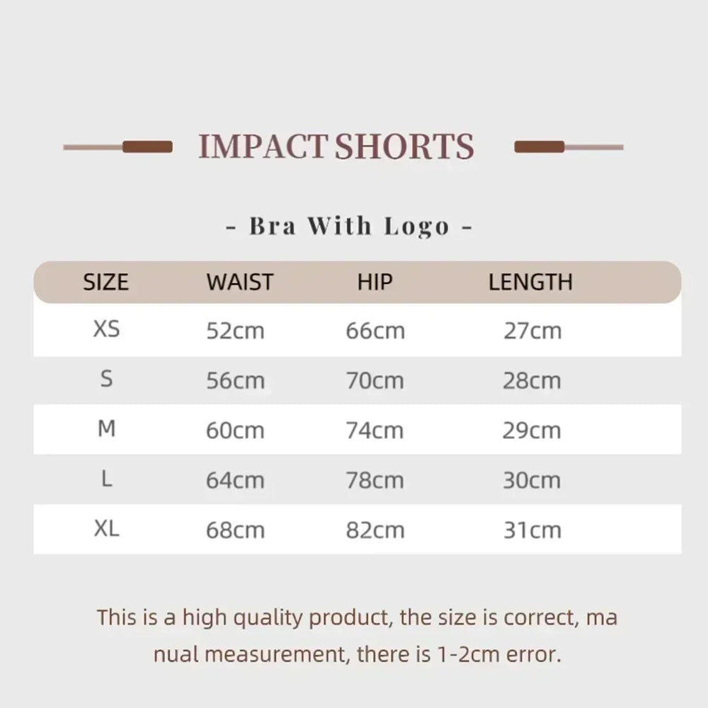 High-Waist Yoga Shorts – Solid Color Fitness & Running Leggings