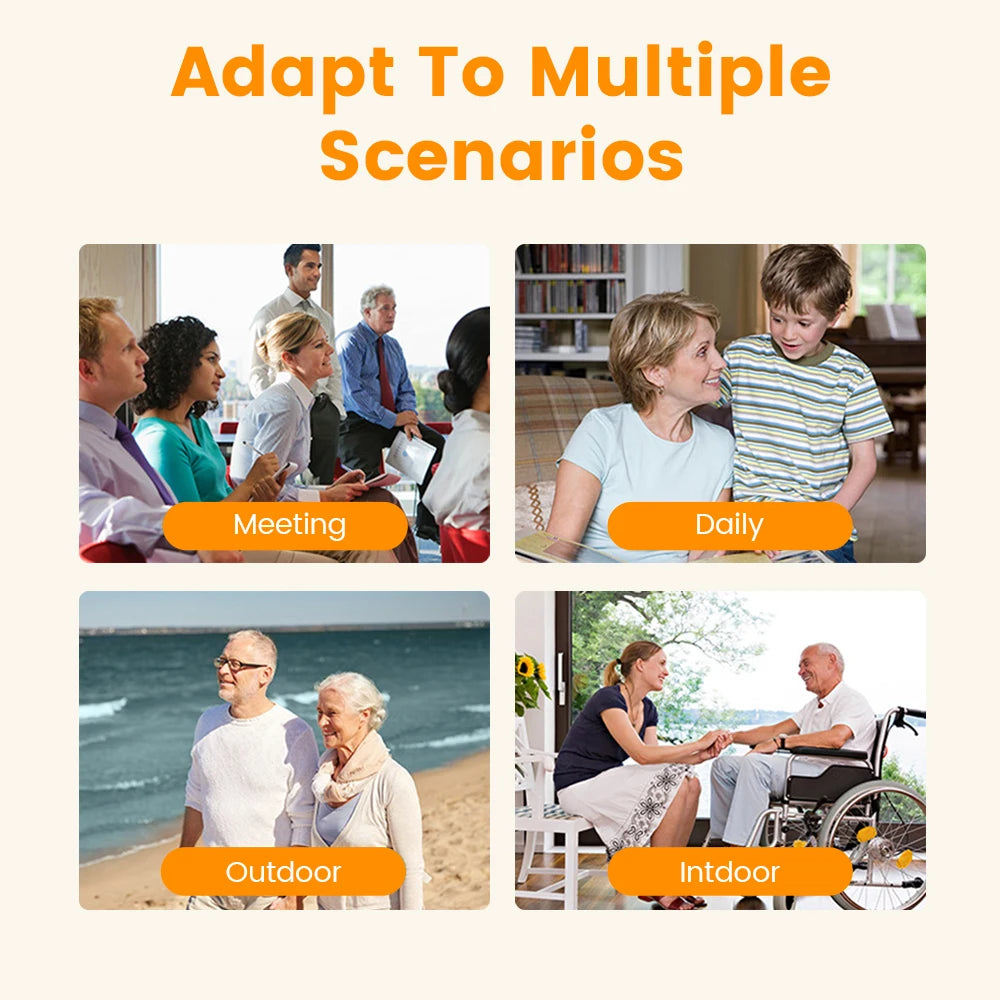 Rechargeable Hearing Aid – Wireless BTE Sound Amplifier with Magnetic Charging