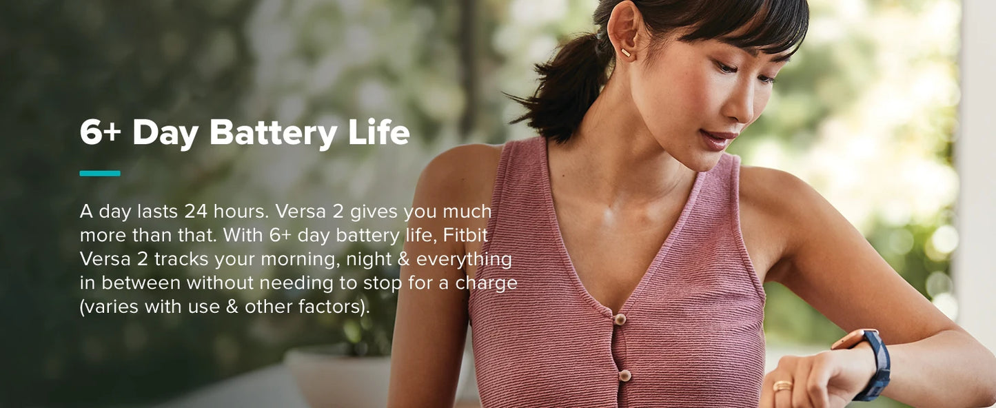 Fitbit Versa 2 – Health & Fitness Smartwatch with Heart Rate & Alexa