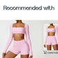 Women’s Quick-Dry Gym Top – Square Neck Long Sleeve Fitness Crop Top
