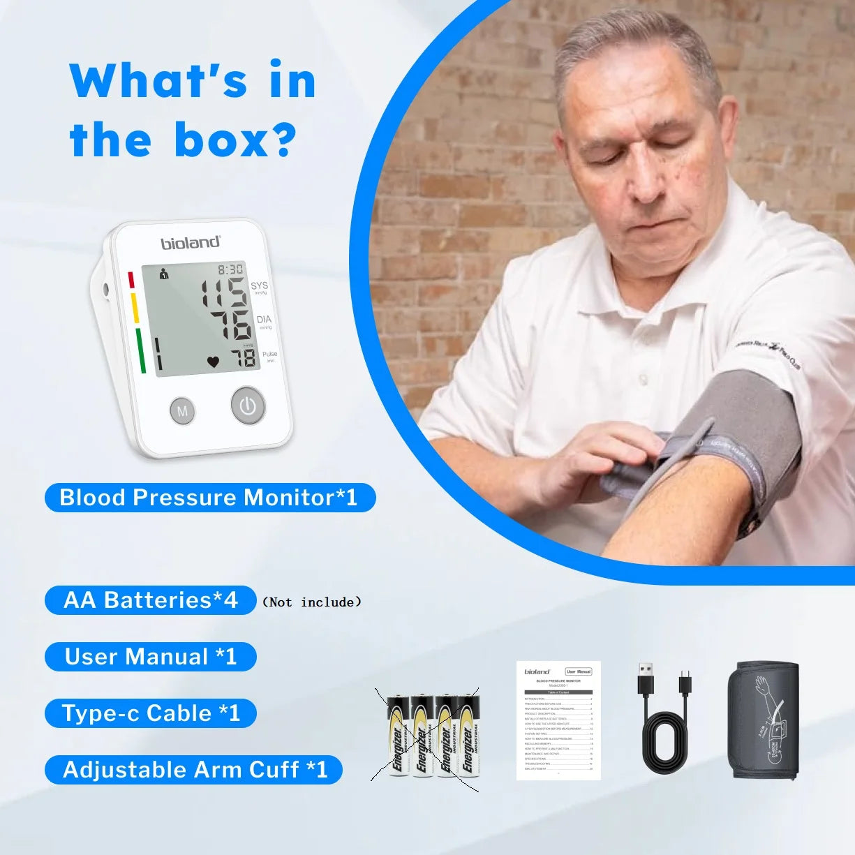 Bioland 2005 Blood Pressure Monitor – Automatic Upper Arm Digital Tensiometer
