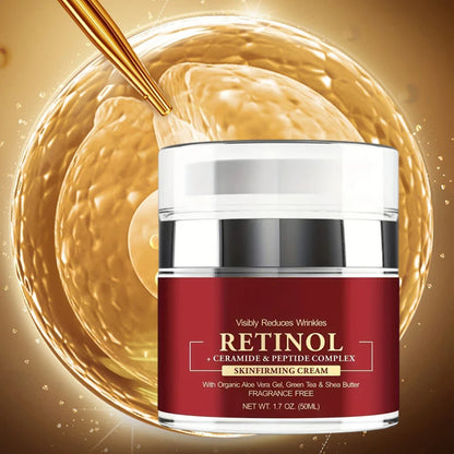 Instant Retinol Cream – Anti-Aging Wrinkle Remover, Firming & Lifting Moisturizer for Fine Lines and Skin Repair