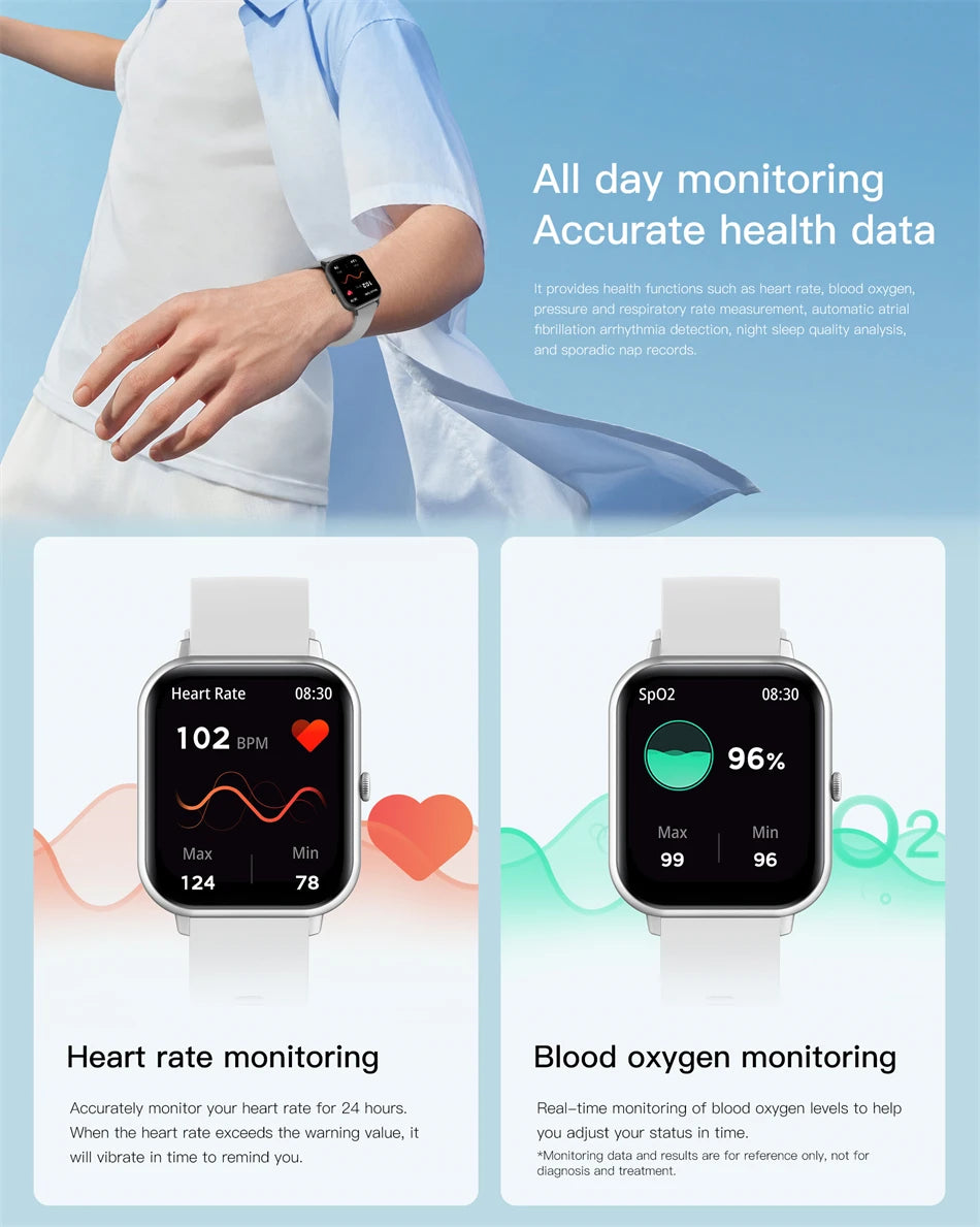 Xiaomi 2025 Smart Watch – Bluetooth Call & Fitness Tracker, IP68 Waterproof