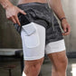 Men’s Camo Running Shorts – 2-in-1 Quick-Dry Gym & Workout Shorts