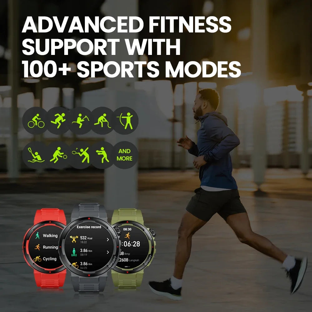 Zeblaze Ares 3 Plus – 1.43" HD AMOLED Smartwatch with Voice Calling