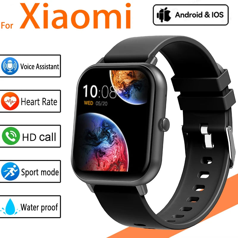 Xiaomi 2025 Smart Watch – Bluetooth Call & Fitness Tracker, IP68 Waterproof