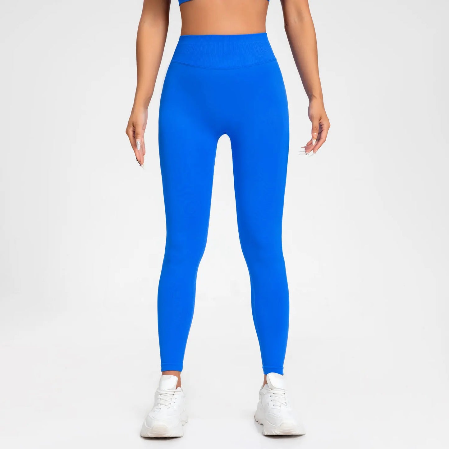 NCLAGEN Women’s Seamless Ribbed Leggings – High Waist Scrunch Bum Yoga & Gym Tights
