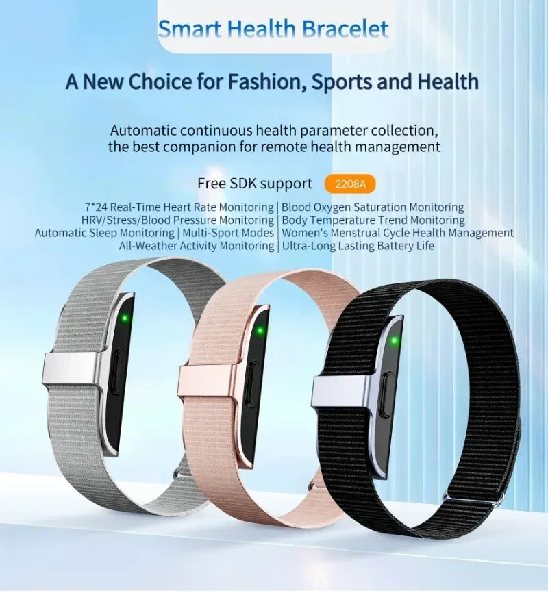2208A Smart Bracelet – Heart Rate & Blood Pressure Fitness Tracker