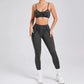 Women’s Seamless Yoga Set – High-Waist Leggings & Backless Sports Bra