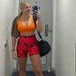 Women’s High-Waist Tie-Dye Yoga Shorts – Seamless Workout & Cycling Shorts