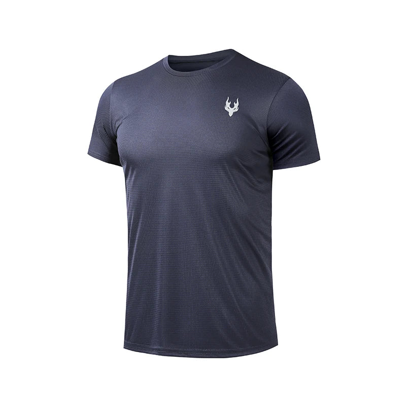 Men’s Running T-Shirt – Quick Dry Sports Top for Gym, Fitness, Football, and Summer Training