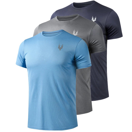 Men’s Running T-Shirt – Quick Dry Sports Top for Gym, Fitness, Football, and Summer Training