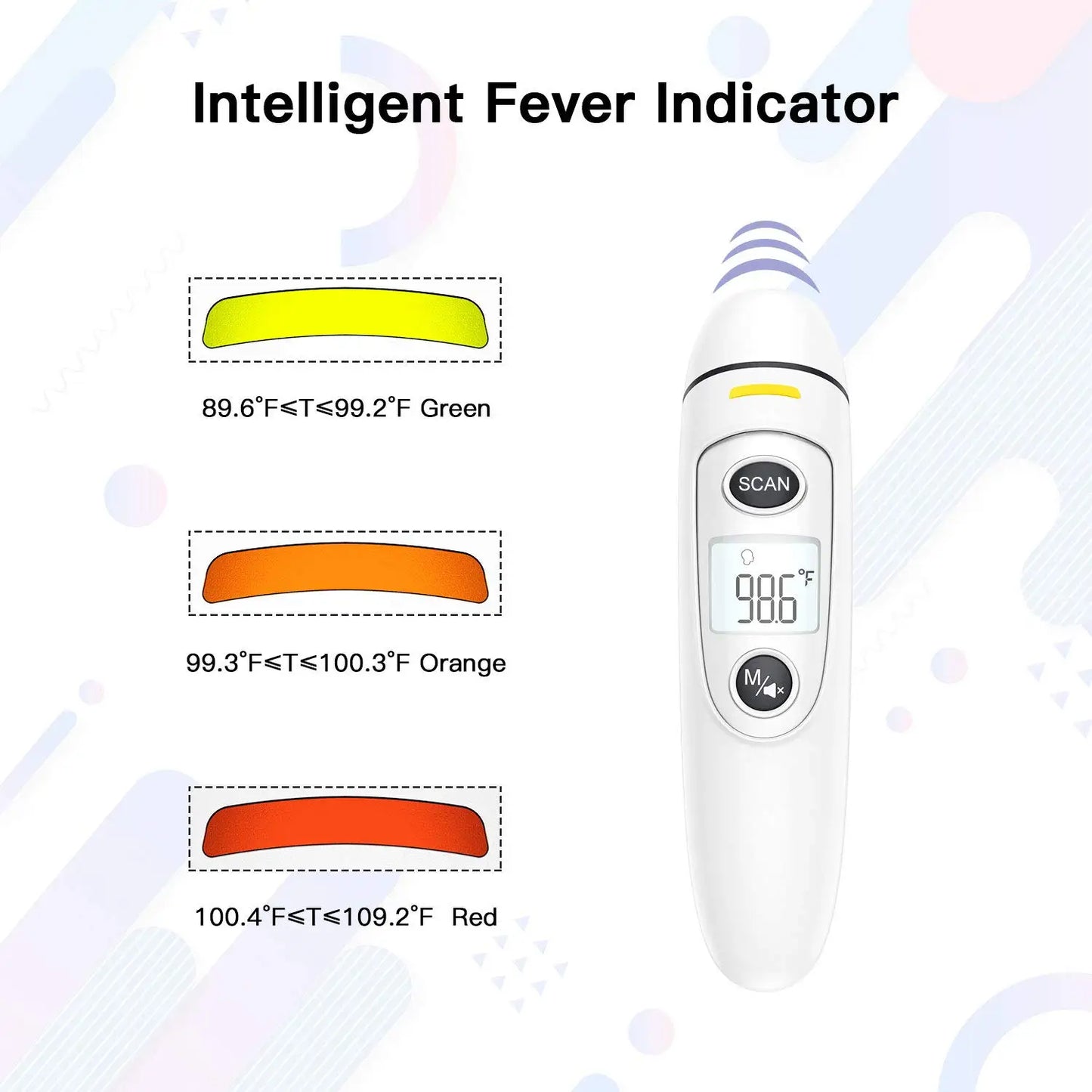 Kingclinic Digital Thermometer – Ear & Forehead 1s Reading for Adults & Kids