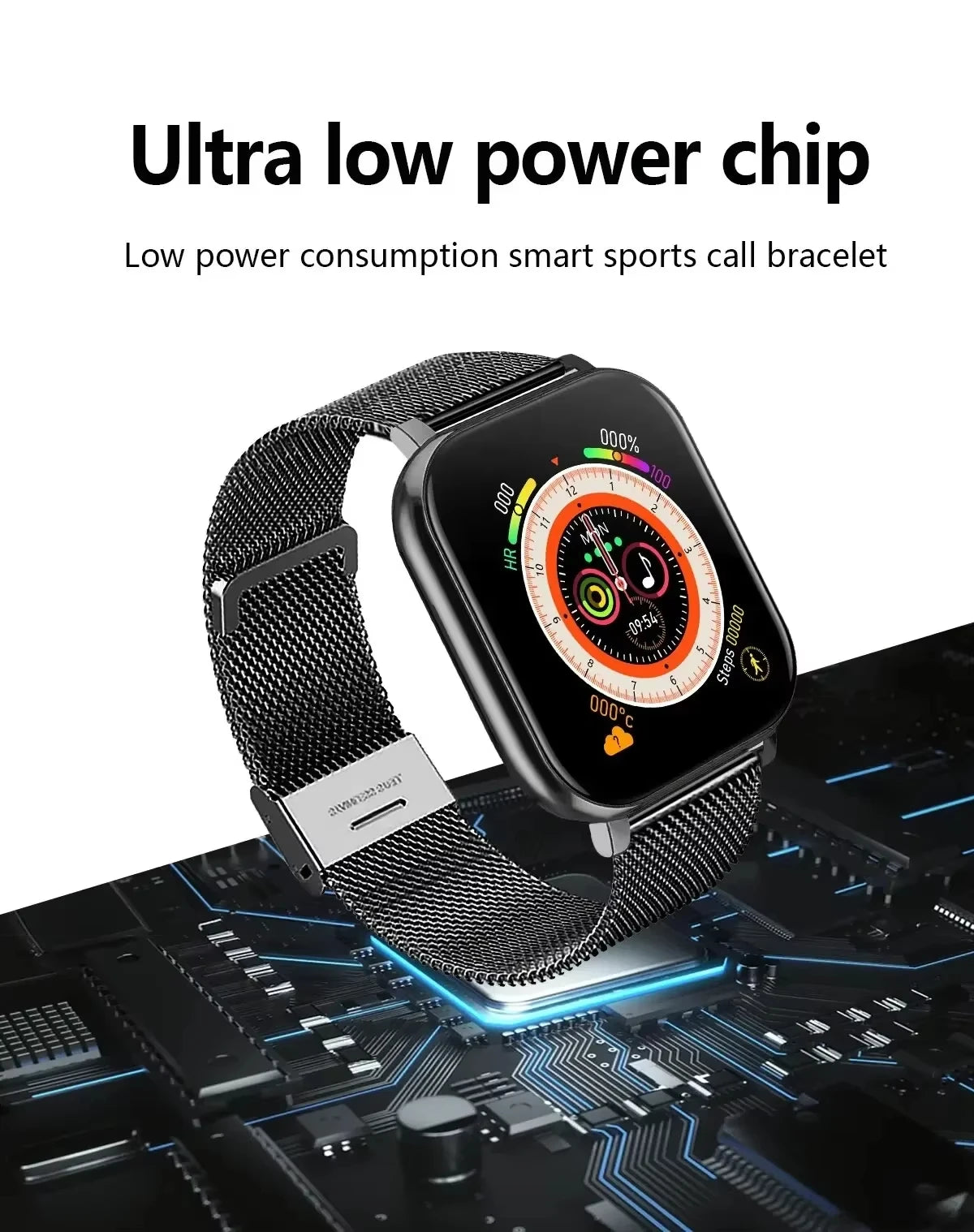 Xiaomi Smart Watch – Waterproof Fitness Tracker with Heart Rate Monitor